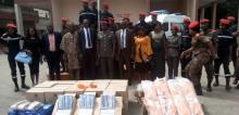Remise officielle de dons  au Groupement National des Sapeurs-Pompiers (GNSP)